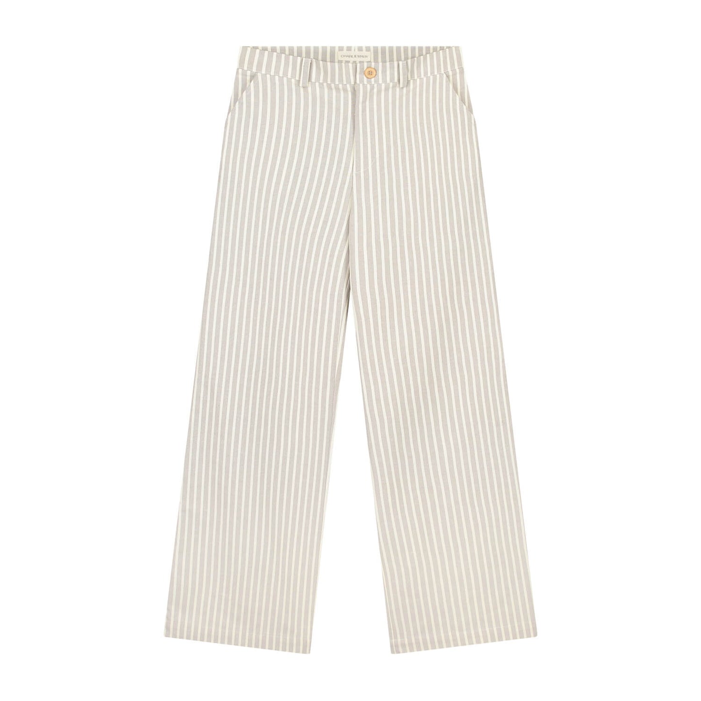 Broek met wijde pijpen Katoen Streep