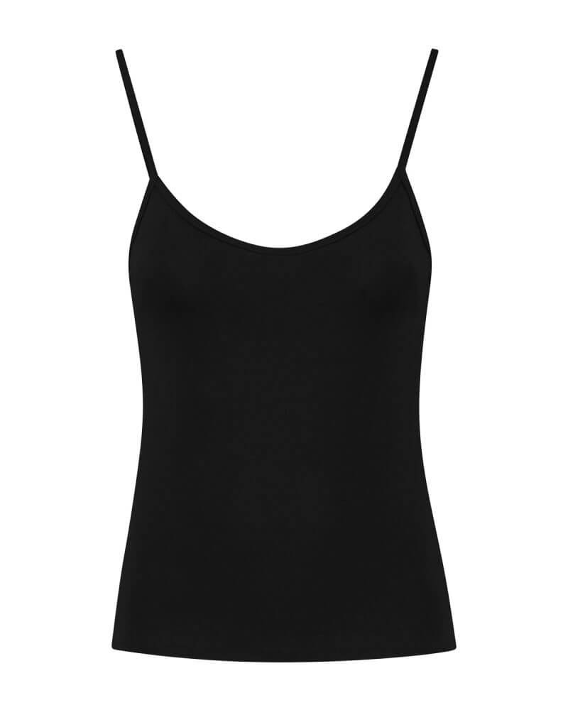 Katoenen Singlet Zwart