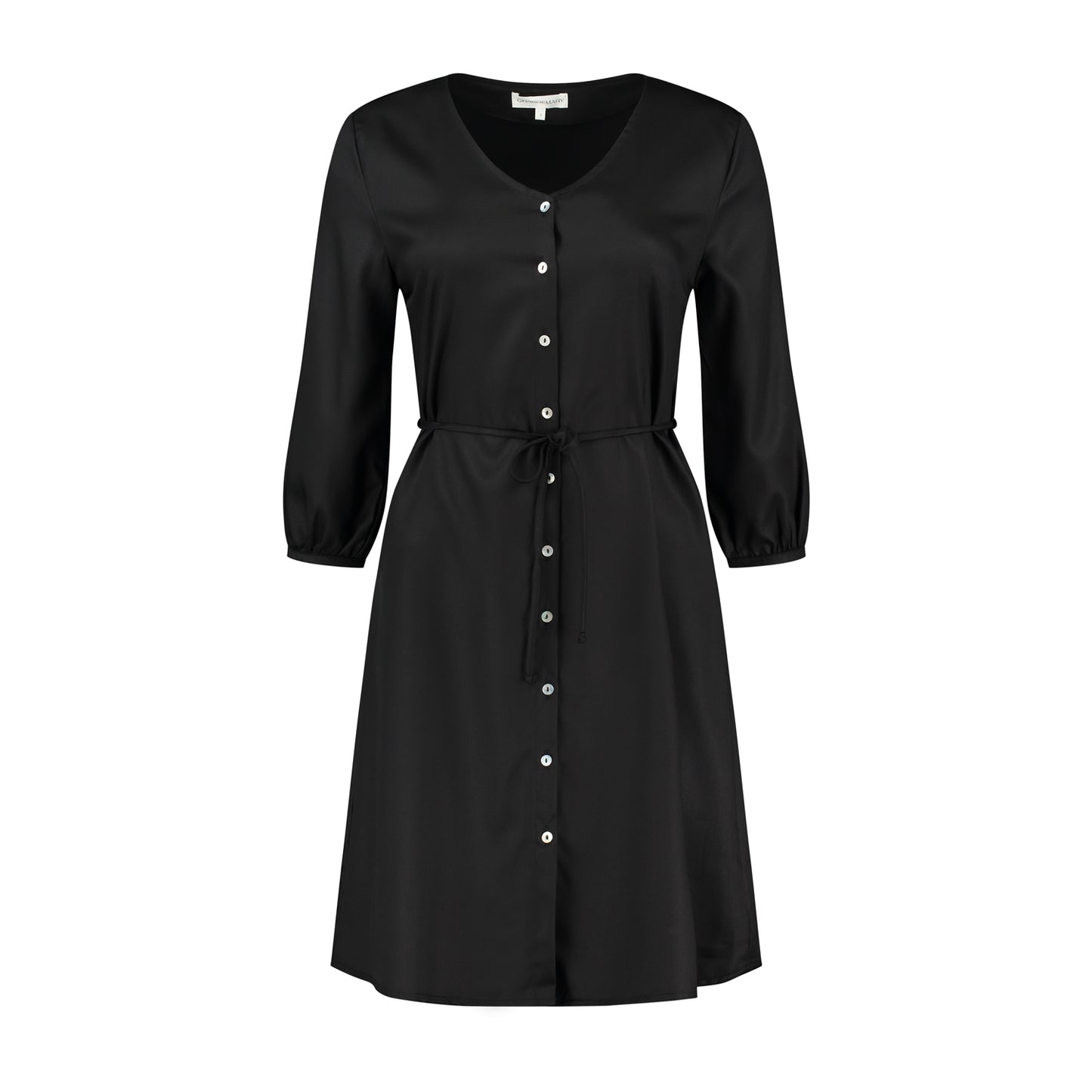 Zwarte Tencel-jurk