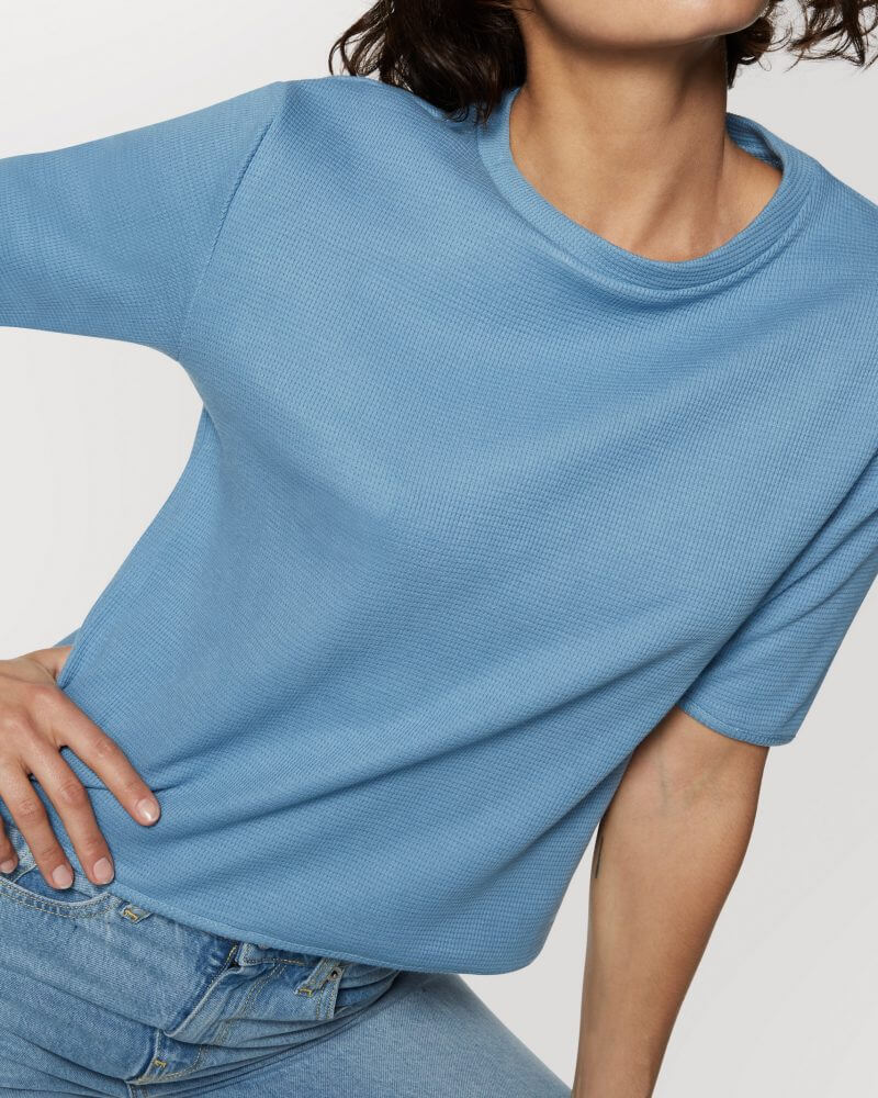 Rosa Top Bright Blue