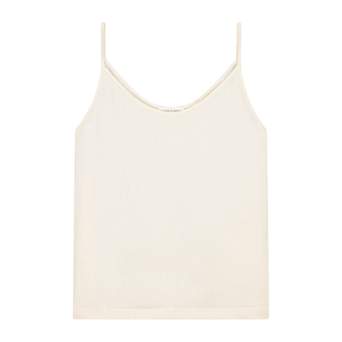 Crêpe Cotton Singlet Crème