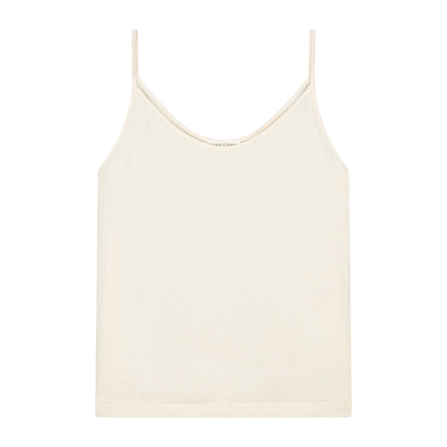 Crêpe Cotton Singlet Crème