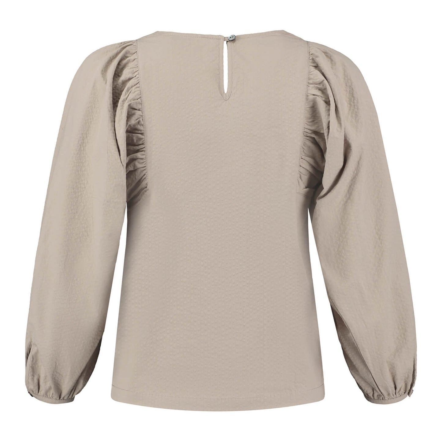 Structured Cotton Puff Sleeves top