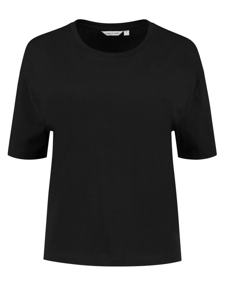 plain black t shirt for ladies