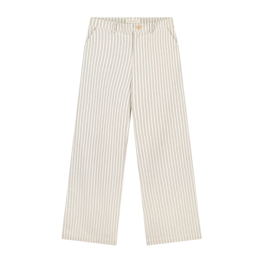 Wide legged Trousers Cotton Stripe