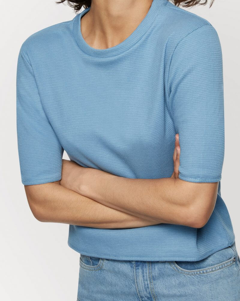 Rosa Top Bright Blue