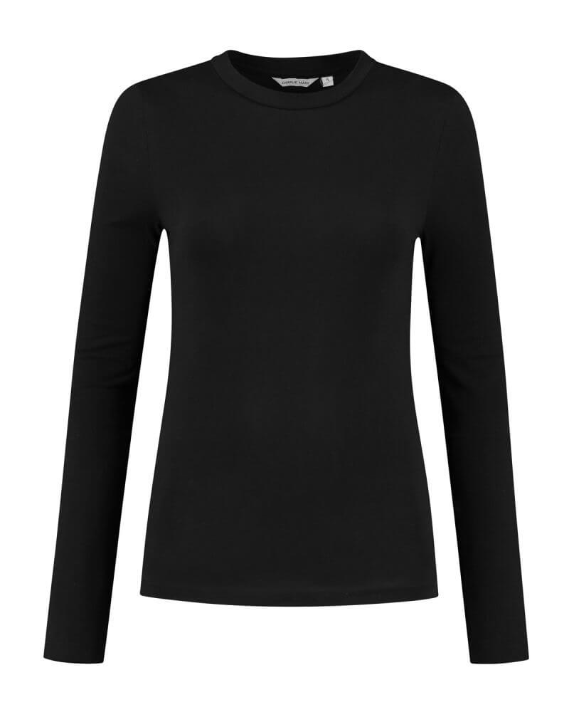 Signe Long-sleeved Shirt Black | Circular design from Amsterdam ...