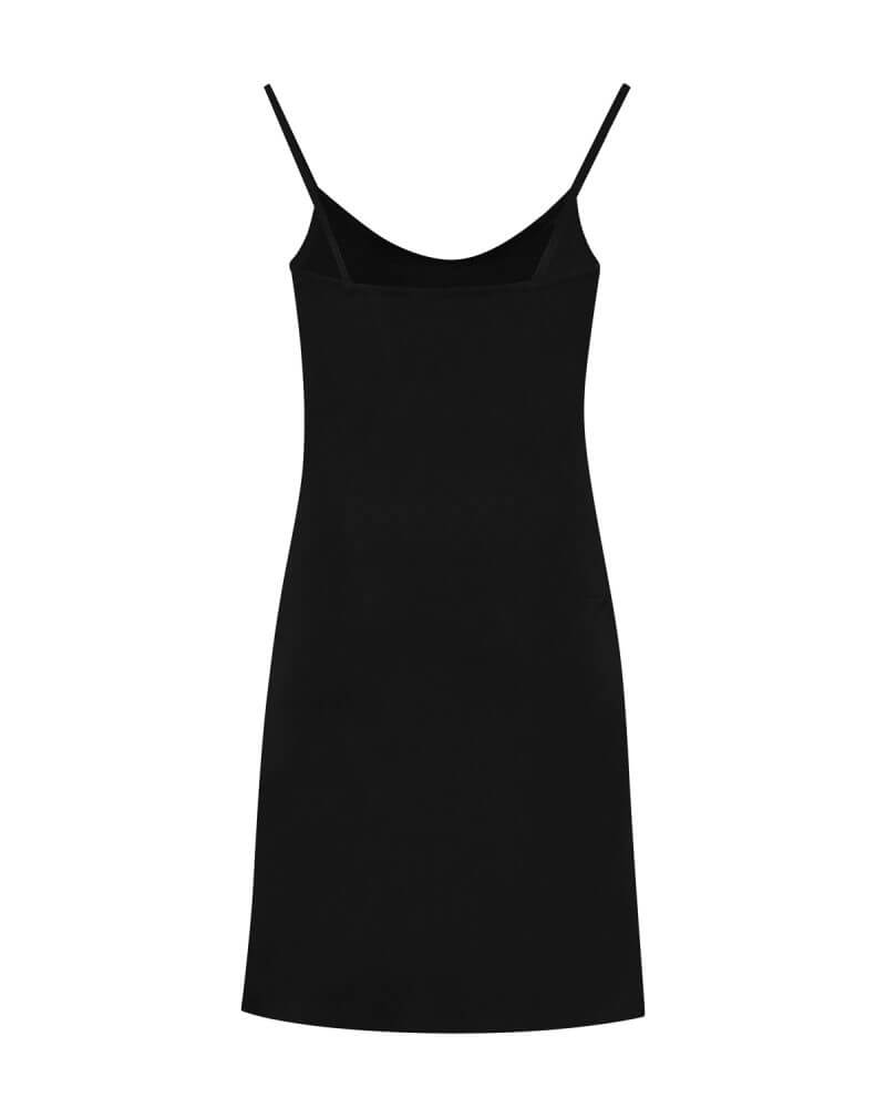 Black cotton hotsell slip dress