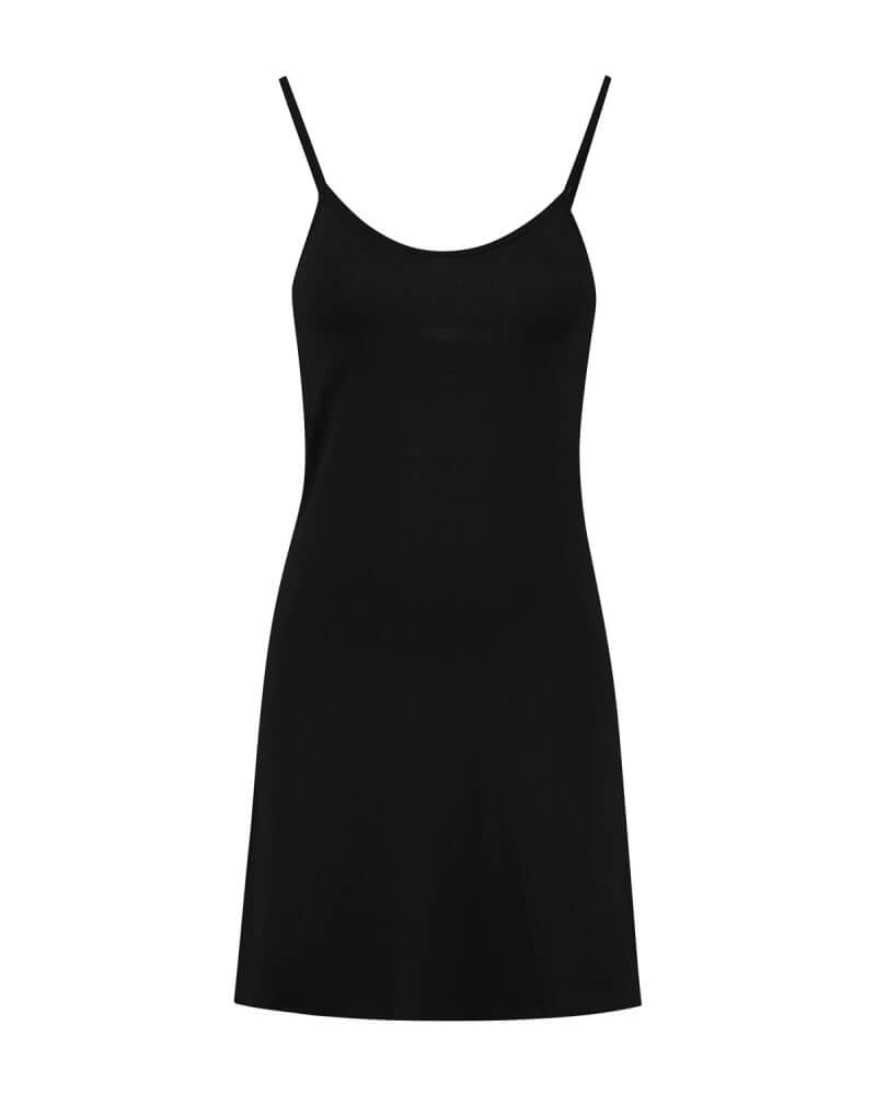 Black cotton (Slip)dress